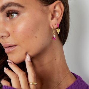 Oorbellen Colourful Heart