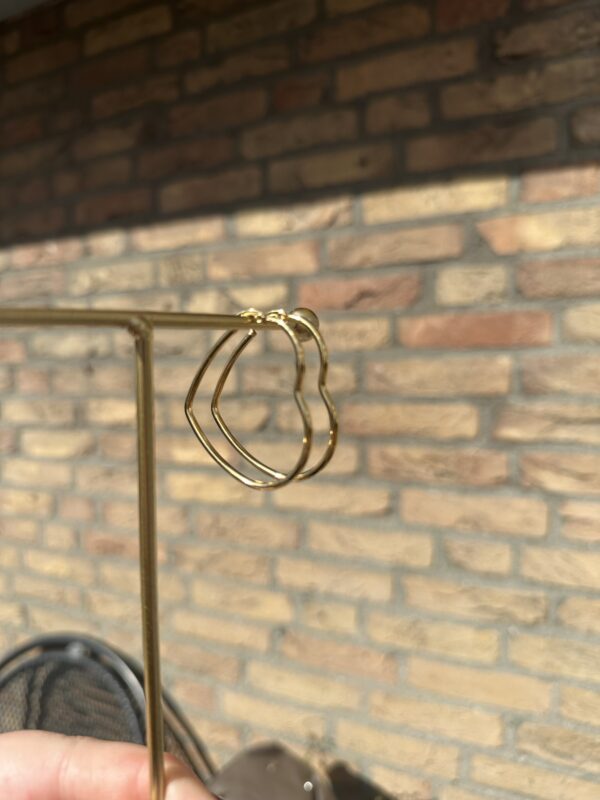 Oorbellen basic heart Goud