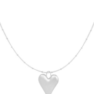Ketting Big Hearted Zilver