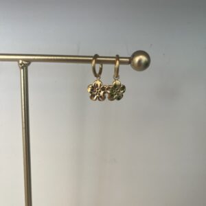 Oorbellen Tiny flower goud