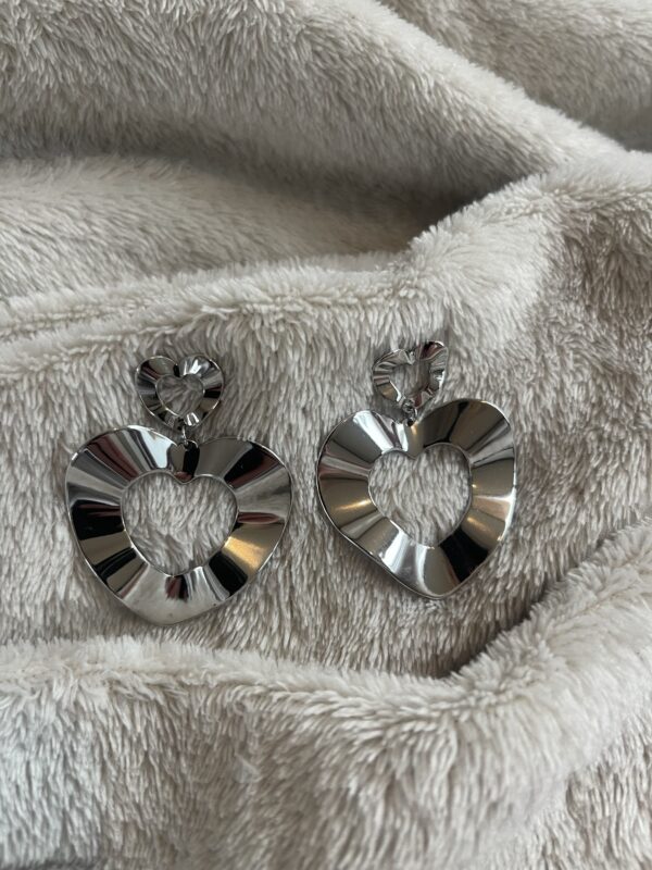 Oorbellen Statement open heart