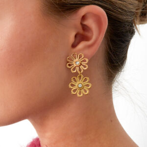 Oorbellen Double Flower