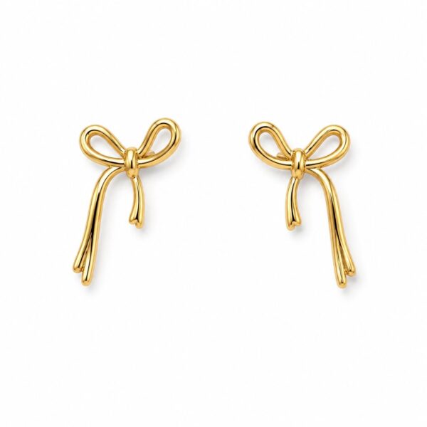 Oorbellen Mini Bow Goud