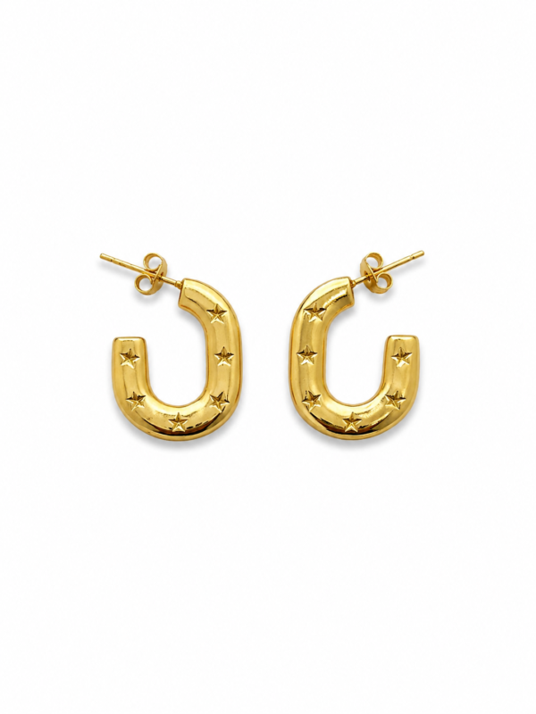 Oorbellen Simple Stars Goud