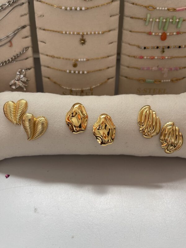 Oorbellen Heart Shell Goud