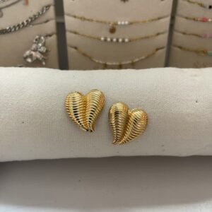 Oorbellen Heart Shell Goud