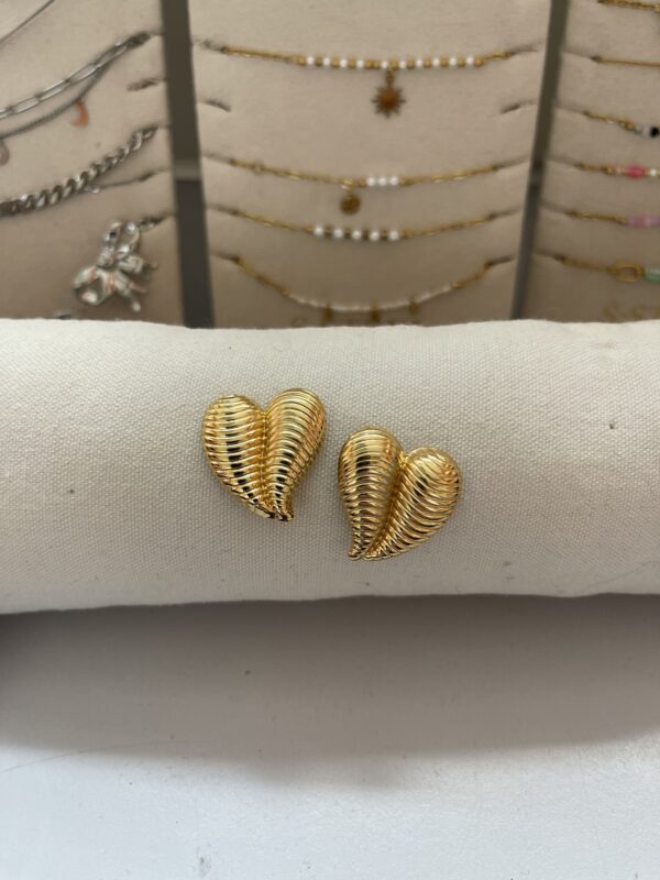 Oorbellen Heart Shell Goud