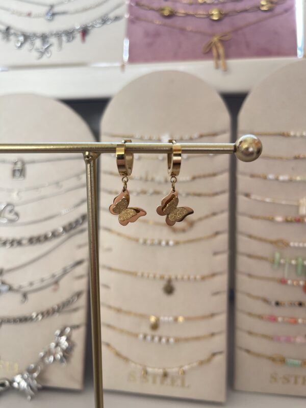 Oorbellen Le Papillon Goud