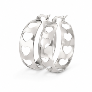 Oorbellen Love Hoops Zilver