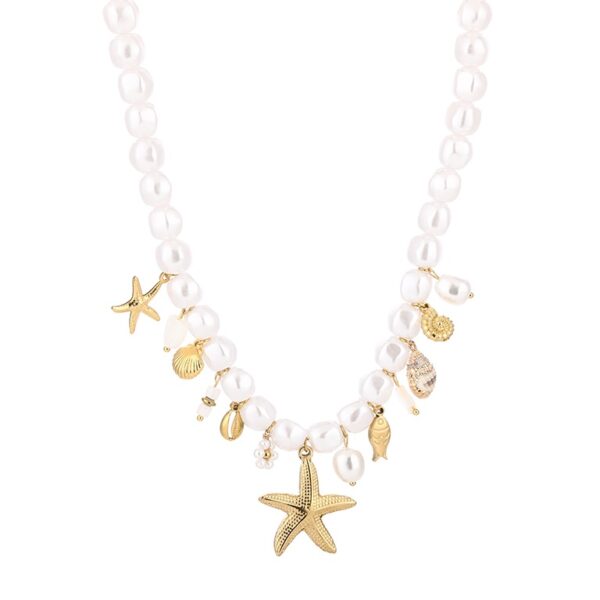Ketting Sea of Pearls Goud