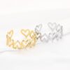 Bangle Multi Hearts Goud