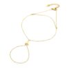 Hand Chain Love Goud