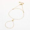 Hand Chain Love Goud