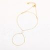 Hand Chain Pearl Goud