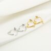 Oorbellen Falling Heart Zilver
