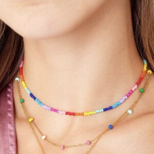 Ketting Rainbow Balls Goud