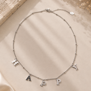 Ketting Happy Zilver